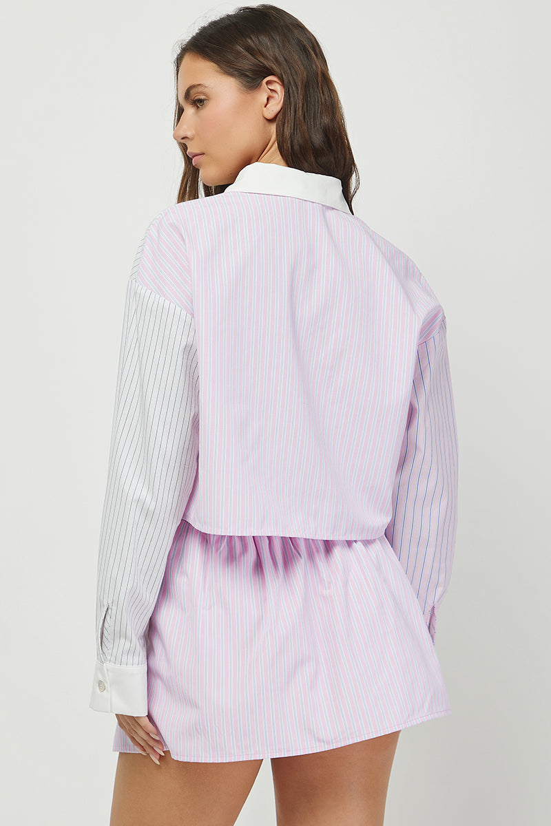 Striped Remix Set - Lavender