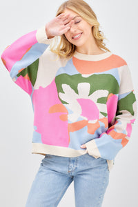 Abstract Form Sweater - Cream