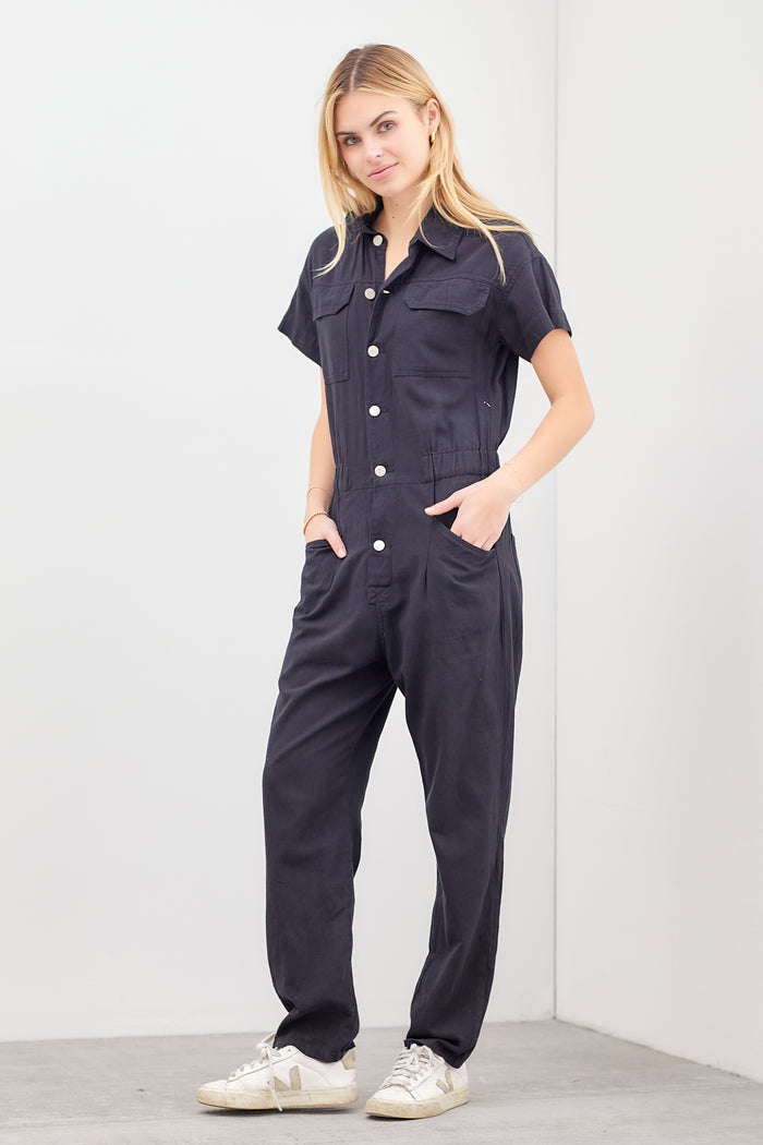 Say It's True Jumpsuit - Black