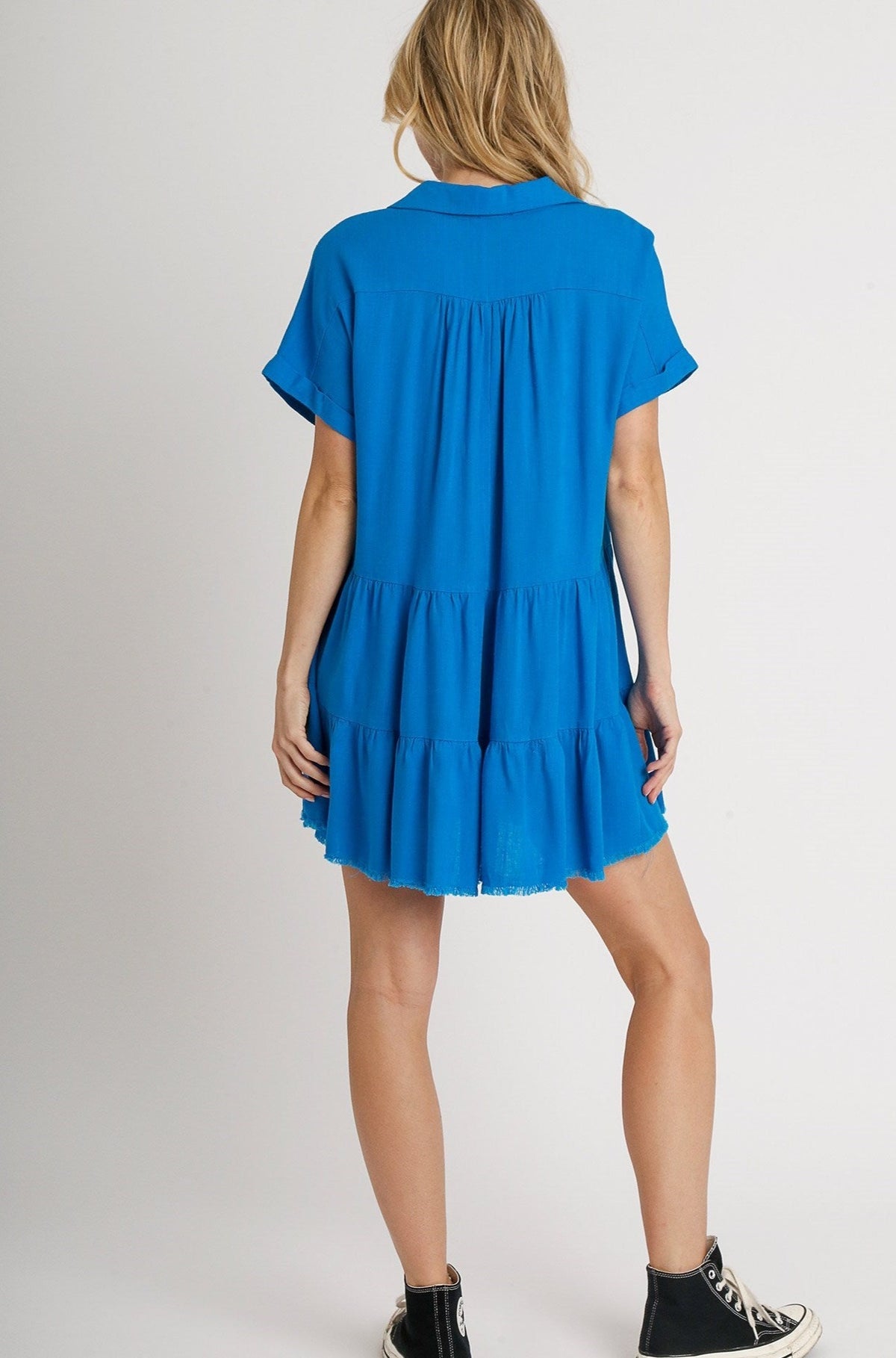 Breeze On By Dress - Azure