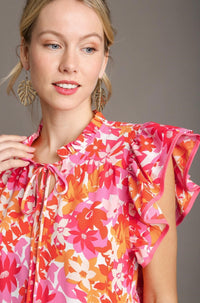 Frankly Floral Top - Red