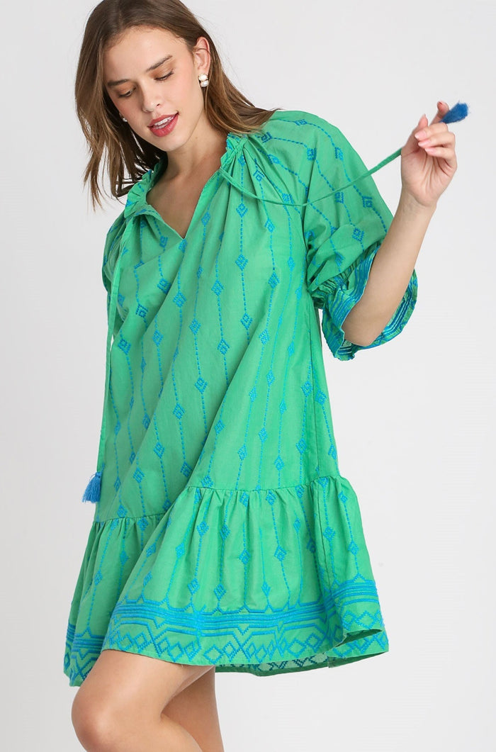 Fine Tuned Dress - Green