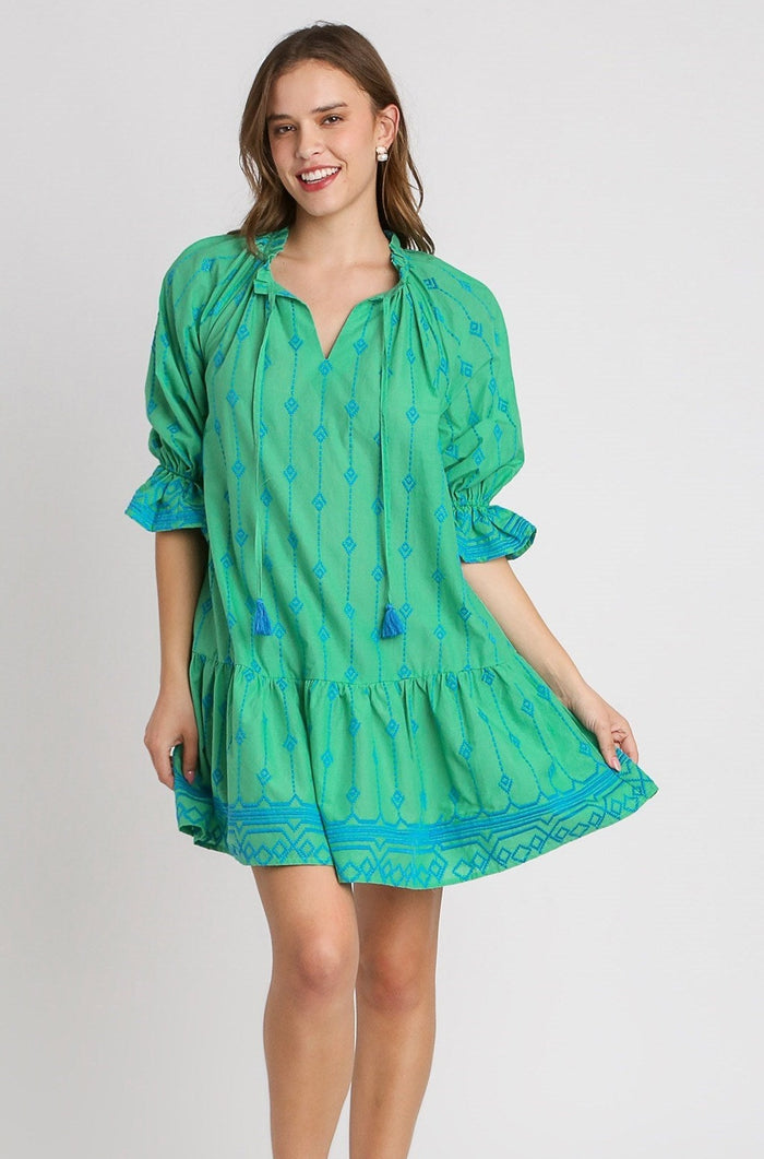 Fine Tuned Dress - Green