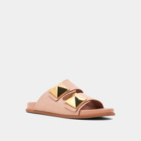 Bernarda Slide Sandals - Nude