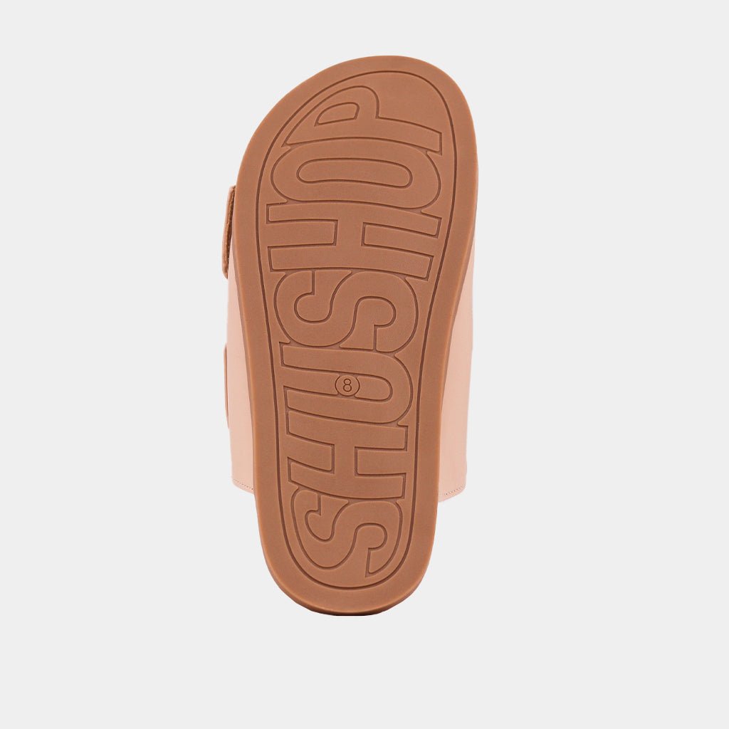 Bernarda Slide Sandals - Nude