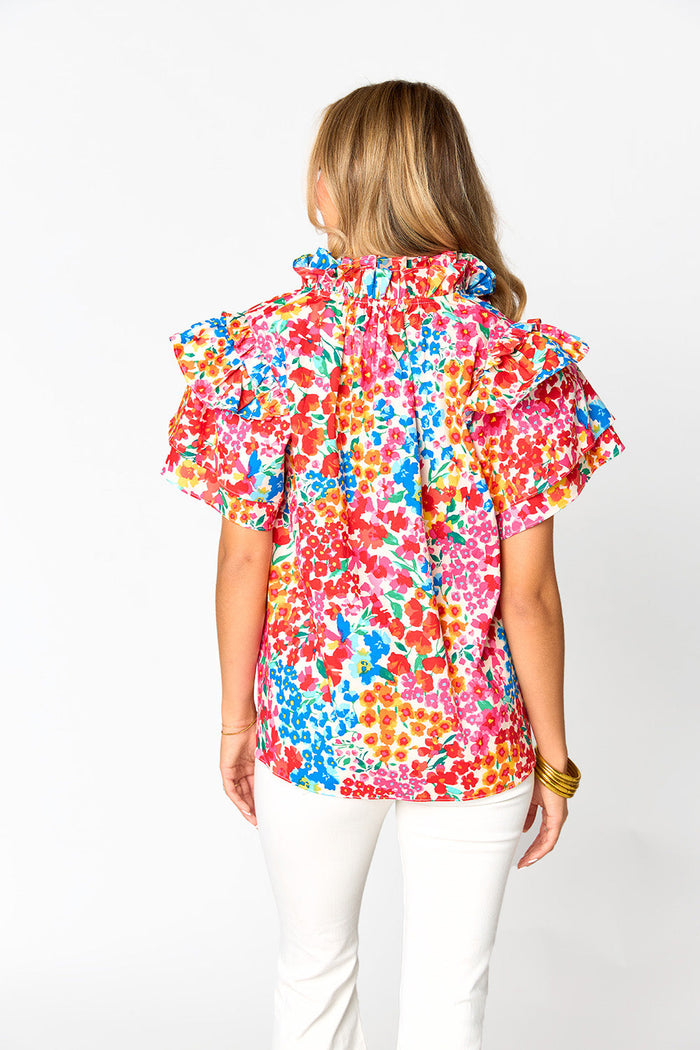 Impressionist Dreams Top - Berry