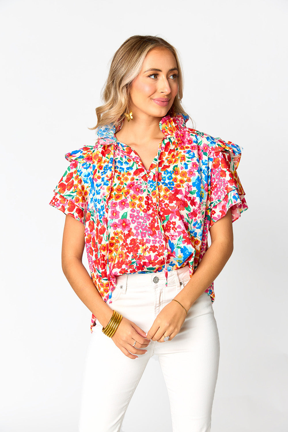 Impressionist Dreams Top - Berry