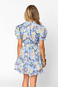 In A Flutter Dress - Blue