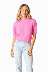 Fuzzy Reverie Top - Pink
