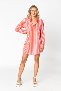 Contemporary Moment Dress - Red