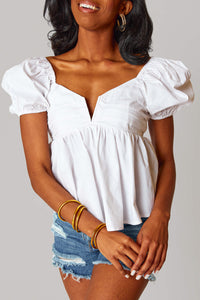 Whisper Sweetly Top - White