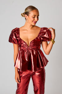 Blowing Kisses Top - Bronze