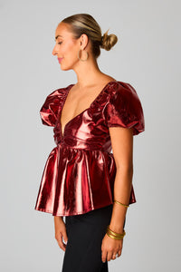 Blowing Kisses Top - Bronze