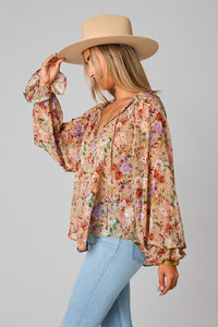 Delicate Daydream Top - Taupe
