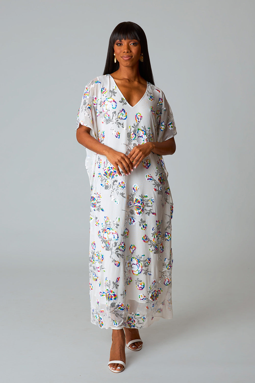 By The Poolside Caftan Dress - White
