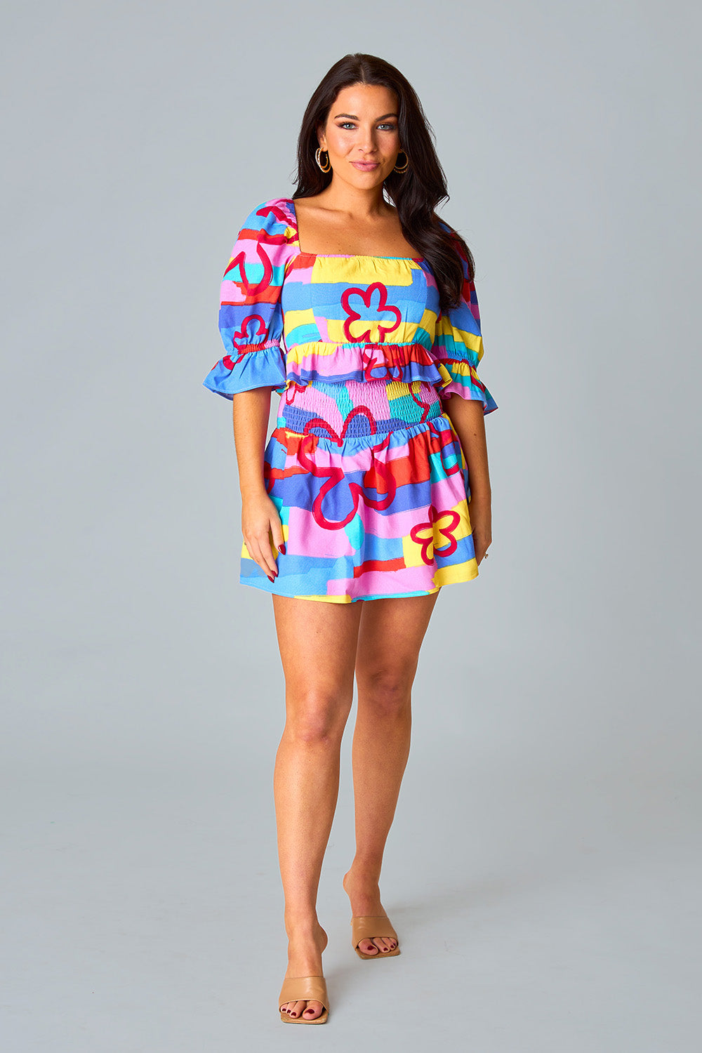 Under The Sun Skirt - Mixed Print