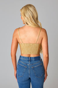 Feeling Fierce Top - Gold