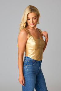 Feeling Fierce Top - Gold