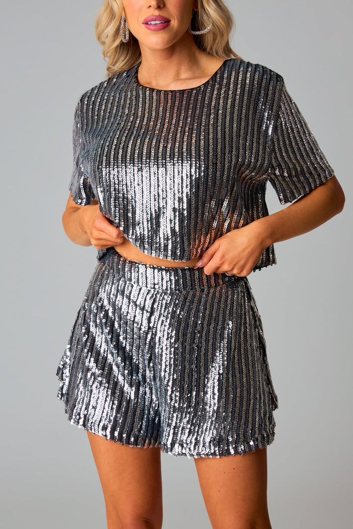 Sparkle Of Joy Shorts - Black