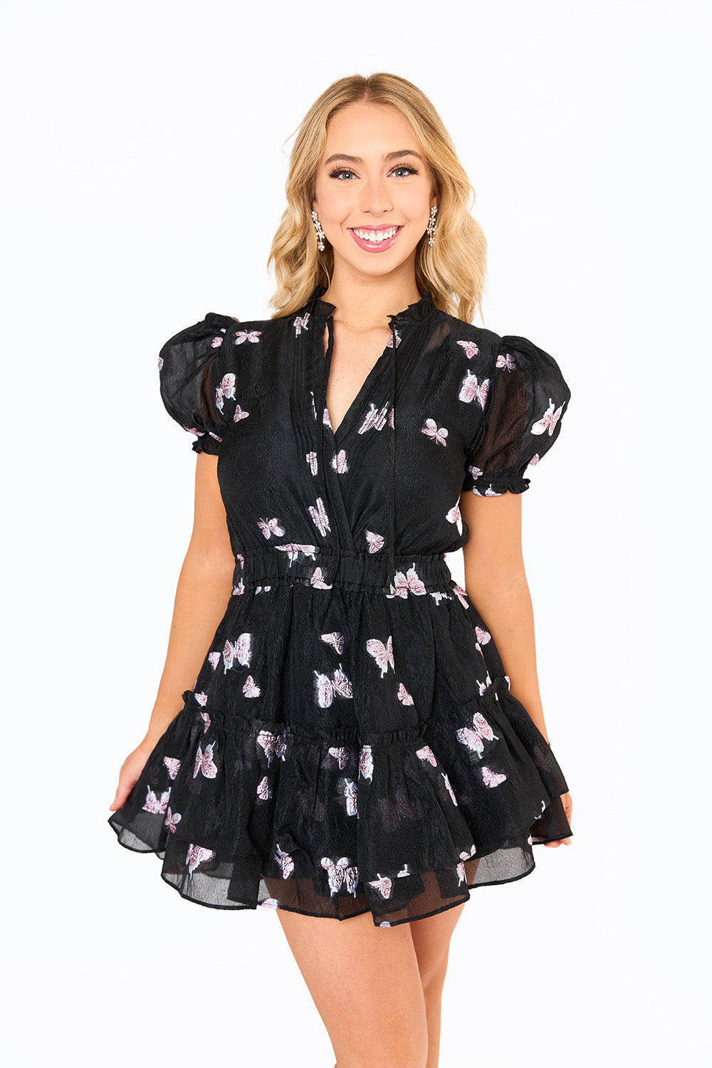 In A Flutter Dress - Black