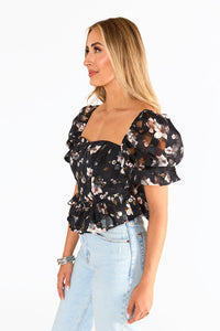 Enchanting Moment Top - Black