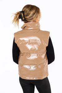 Powder Puff Vest - Latte