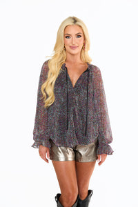 Irresistible Charm Top - Plum