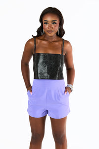 Everyday Glam Shorts - Purple