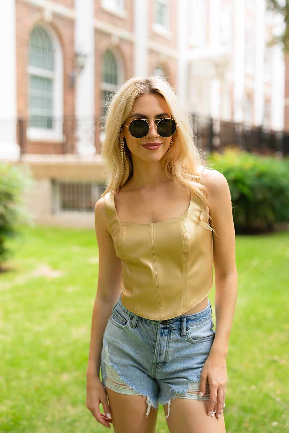 Feeling Fierce Top - Gold