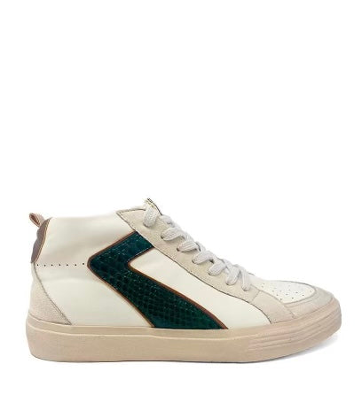 Sandy Goose Mid Tops - Green Snake