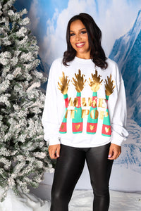Make It Pop Sweatshirt - White