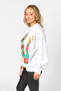 Make It Pop Sweatshirt - White
