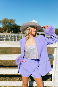 Everyday Glam Blazer - Purple