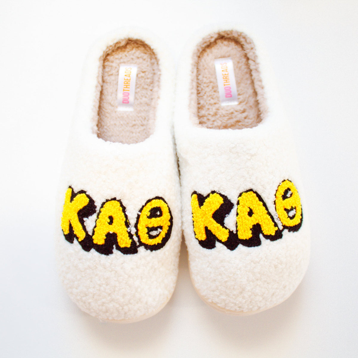 Chenille Sorority Slippers - Theta