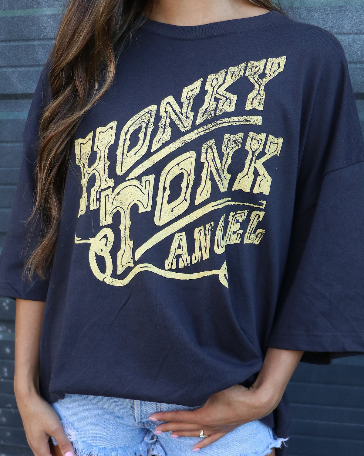 Honky Tonk Angel Oversized Tee