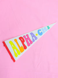 Rainbow Pennant Sorority Flag
