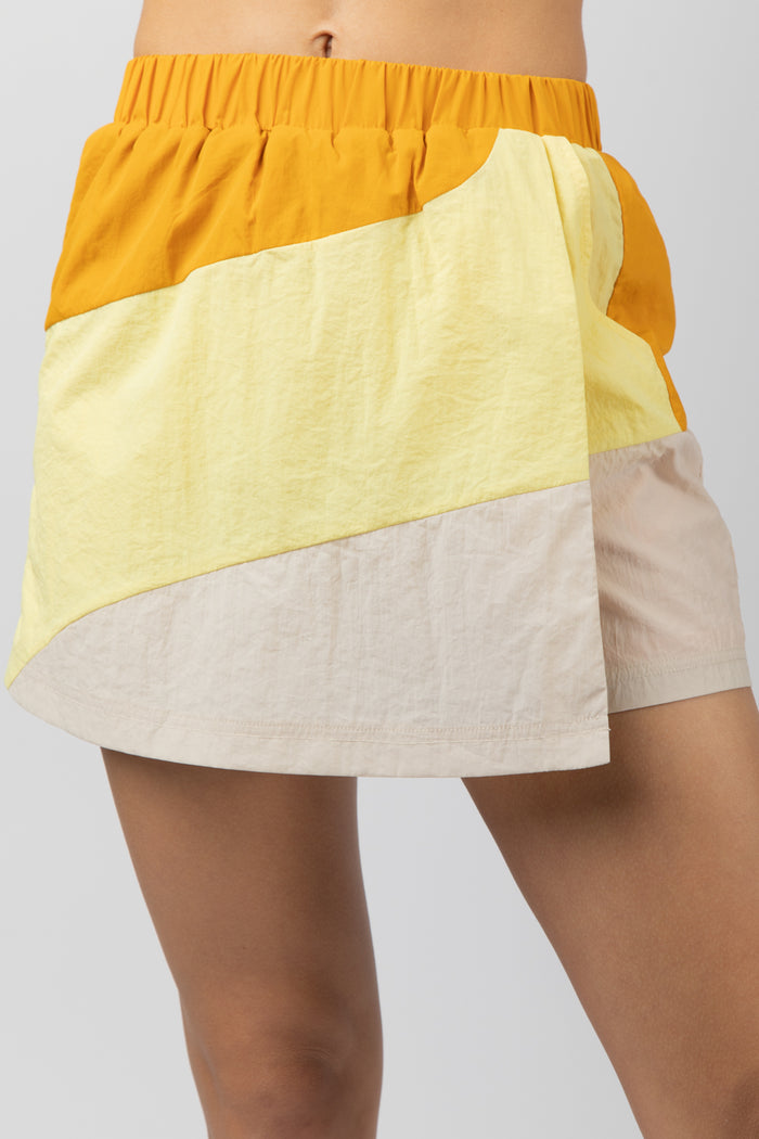 On The Move Skort - Mustard