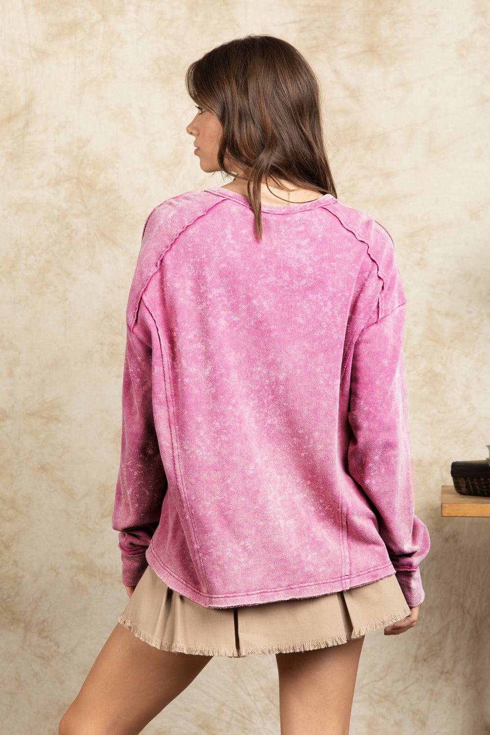 Casual Charm Top - Rose