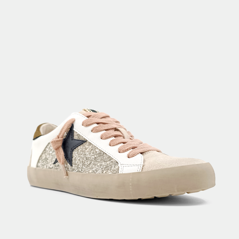 Paula Goose Sneakers - Pearl Glitter