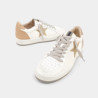 Paz Goose Sneakers - Taupe Snake