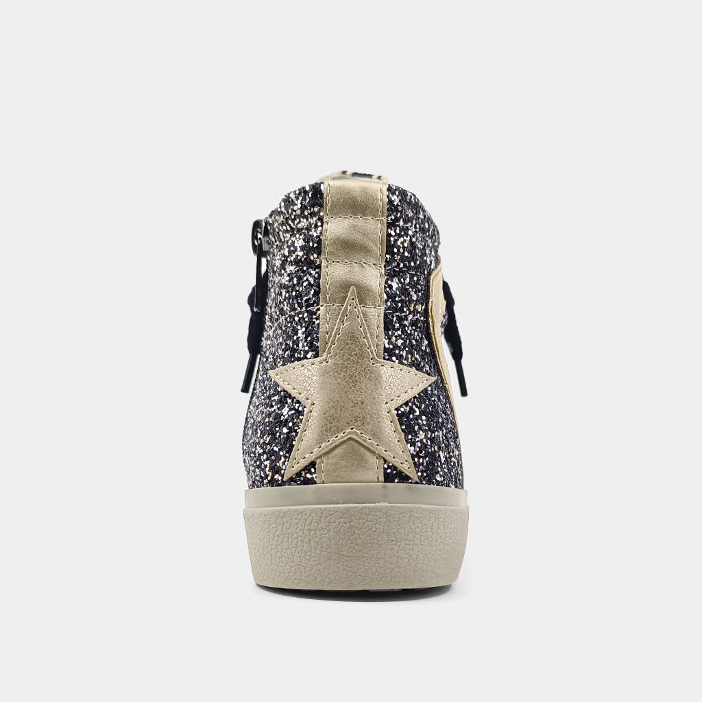 Rooney Goose High Tops - Black Gold