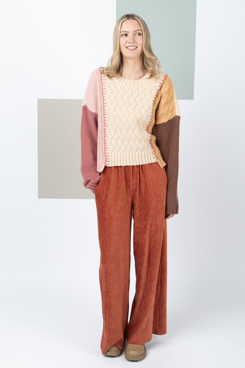 Comfort Of Luxury Pants - Rust