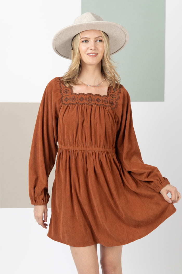 Wilderness Run Dress - Rust