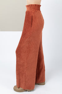 Comfort Of Luxury Pants - Rust