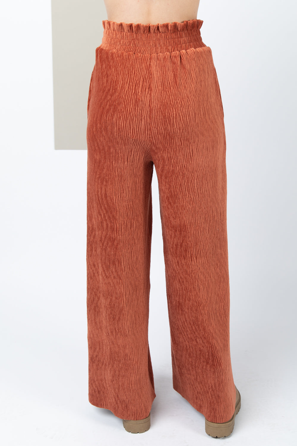 Comfort Of Luxury Pants - Rust
