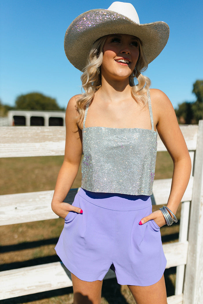 Everyday Glam Shorts - Purple