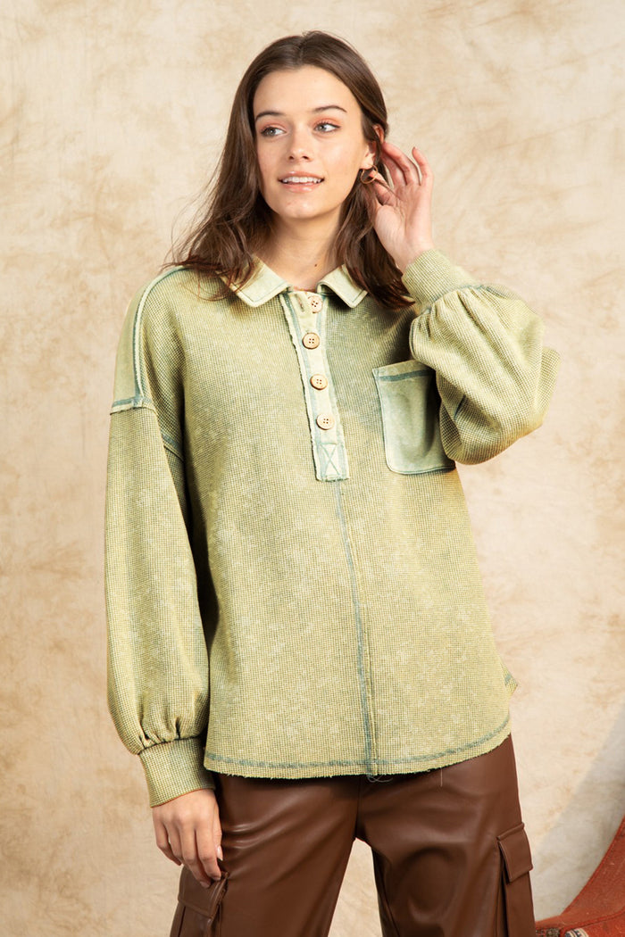 Never Apart Top - Sage