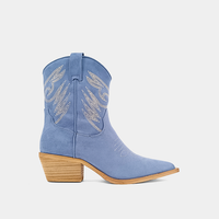 Zahara Booties - Blue Suede