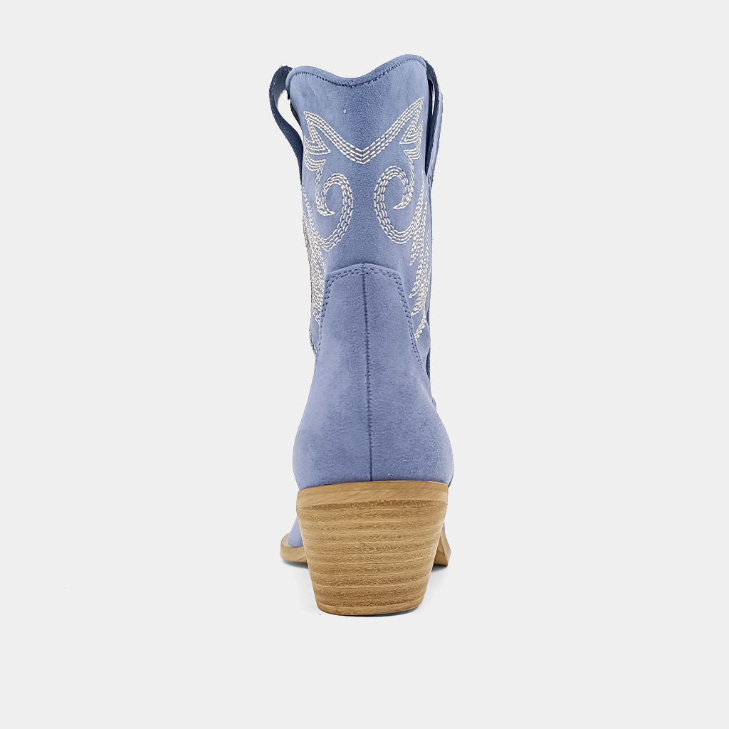 Zahara Booties - Blue Suede