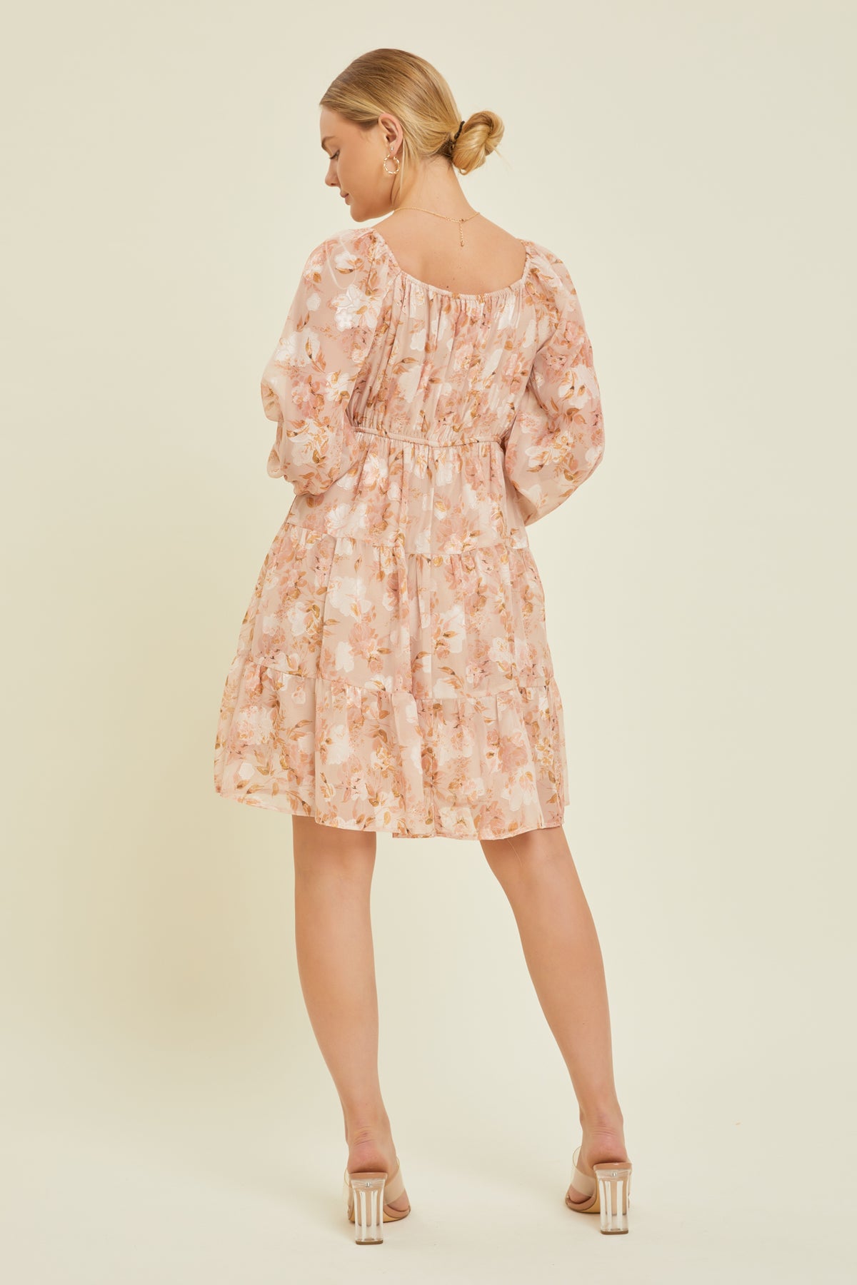 Sweetly Worn Dress - Peach